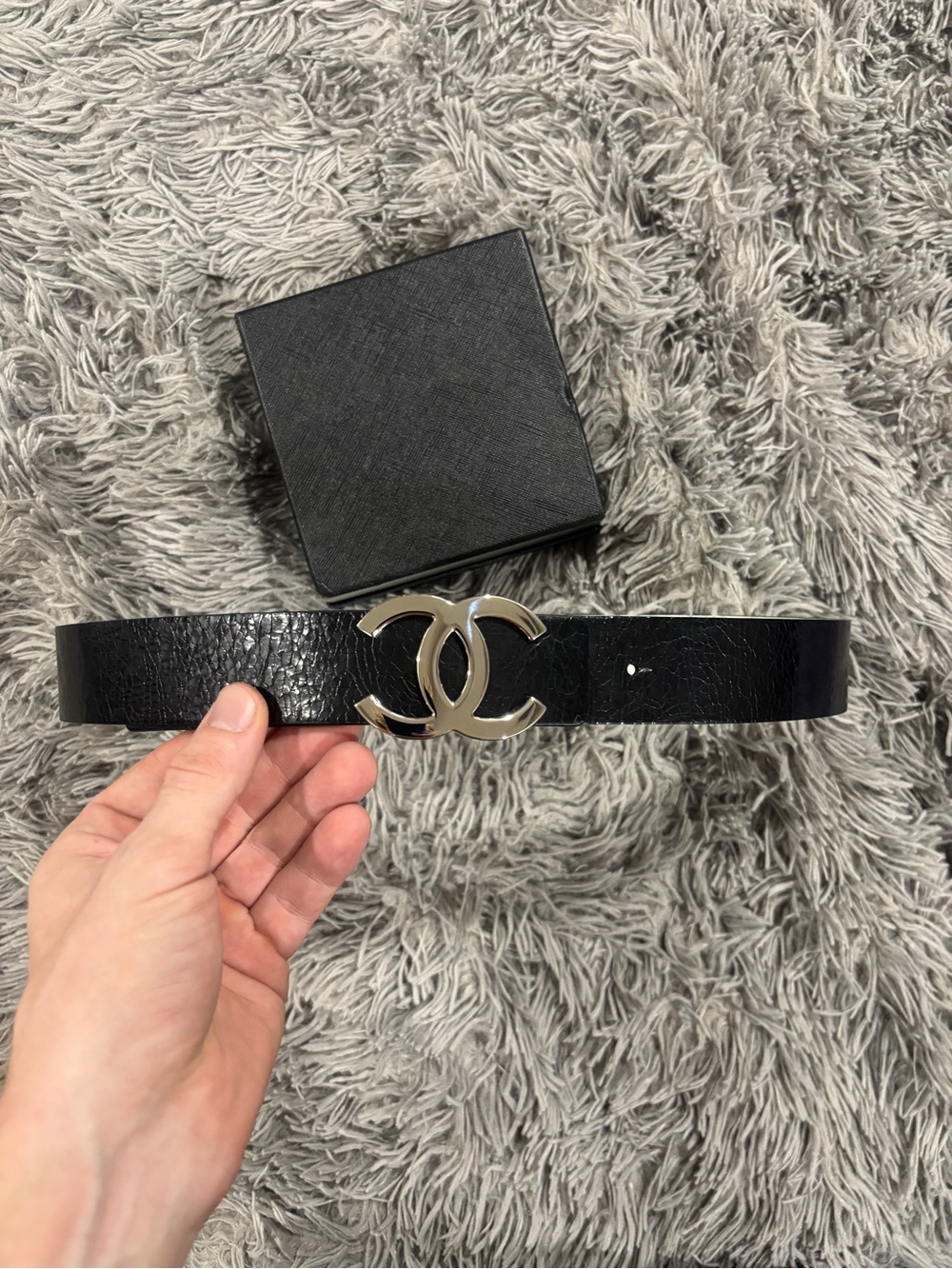 Chanel CC Buckle Reversible Belt